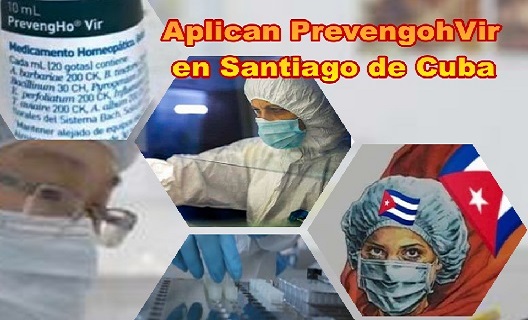 Aplican gotas homeopáticas PrevengohVir en Santiago de Cuba