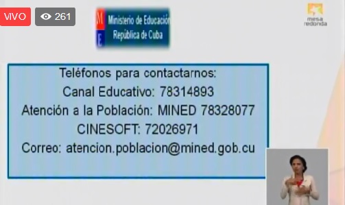 Teléfonos del Ministerio de Educación a disposición del pueblo