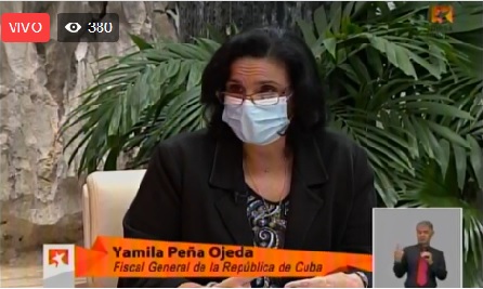 Yamila Peña Ojeda, Fiscal General de la República de Cuba