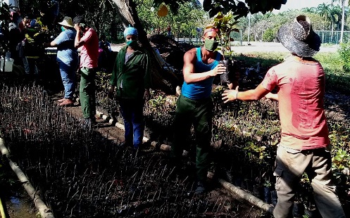 un grupo de jóvenes del Segundo Frente no olvidan su compromiso con la Patria