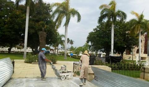 Restauración del corredor patrimnial del cementerio Santa Ifigenia de Santiago de Cuba.
