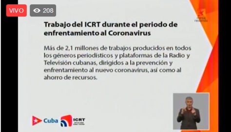 Estrategia de la Radio y la Telvisión en la etapa de recuperaci`´on post-covid-19. Detalles en la mesda redonda informativa.