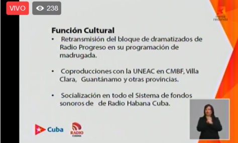 Director nacional de la Radio explica en Mesa Redonda Informativa sobre la función cultural que se concretará en la recuperación post-covid-19