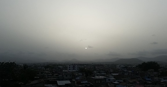 Nubes de polvos del Sahara Occidental impactan sobre el Caribe.