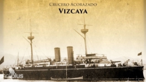 Crucero Vizcaya de la flota española.