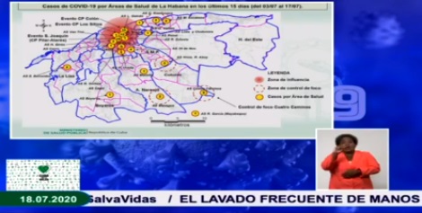 Mayores problemas de contagios en la capital cubana.