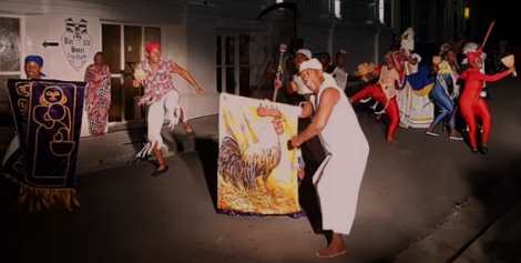 Danzarios tradicionales en Santiago de Cuba