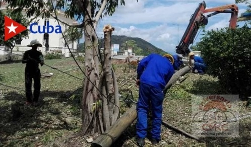 Precisa ETECSA-Santiago cada detalle en la recuperación tras desastres naturales. Foto: Keyttia Sánchez Menéndez